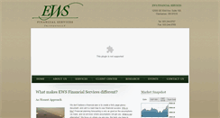 Desktop Screenshot of ewsfinancialservices.com